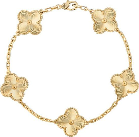 צמיד תלתן זהב